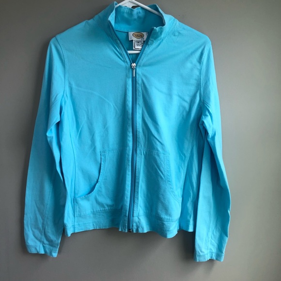 Talbots Jackets & Blazers - Talbots Blue Zip Up Jacket Size M